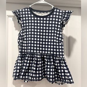 Kate Spade Gingham Peplum Blouse